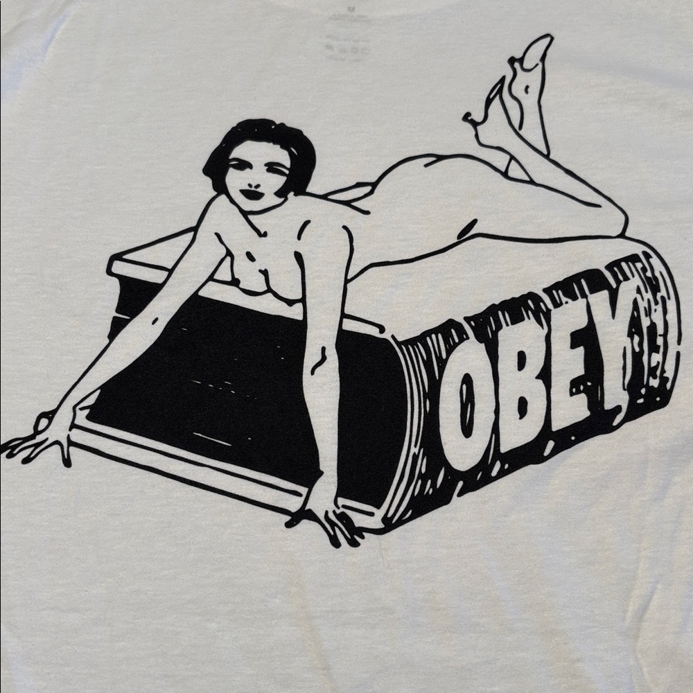 Obey NWT white Graphic Skateboard T-Shirt , M , $16 - Picture 2 of 6